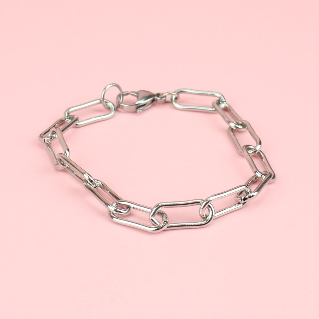 Stainless Steel bracelet with Oval Chain links