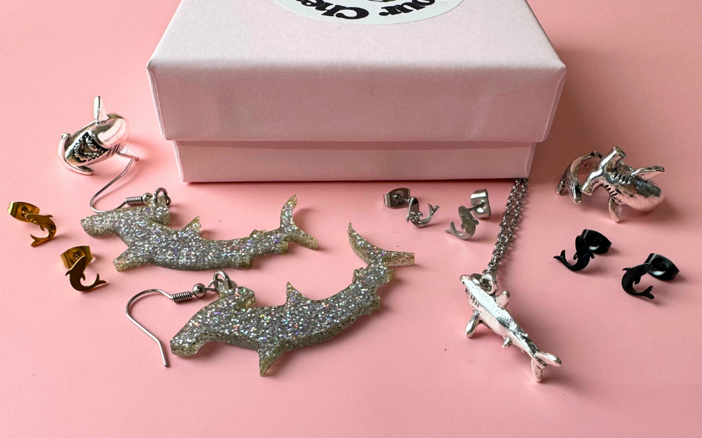 Collection of shark jewellery