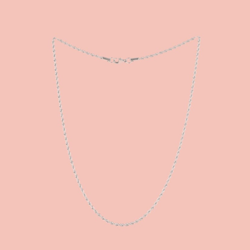 17 Inch Rope Chain Necklace - Sour Cherry