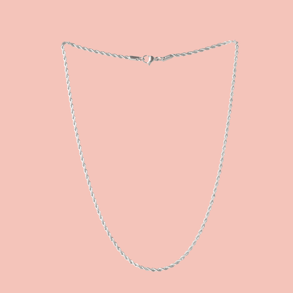 17 Inch Rope Chain Necklace - Sour Cherry