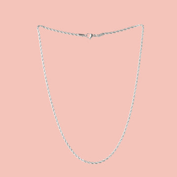 17 Inch Rope Chain Necklace - Sour Cherry