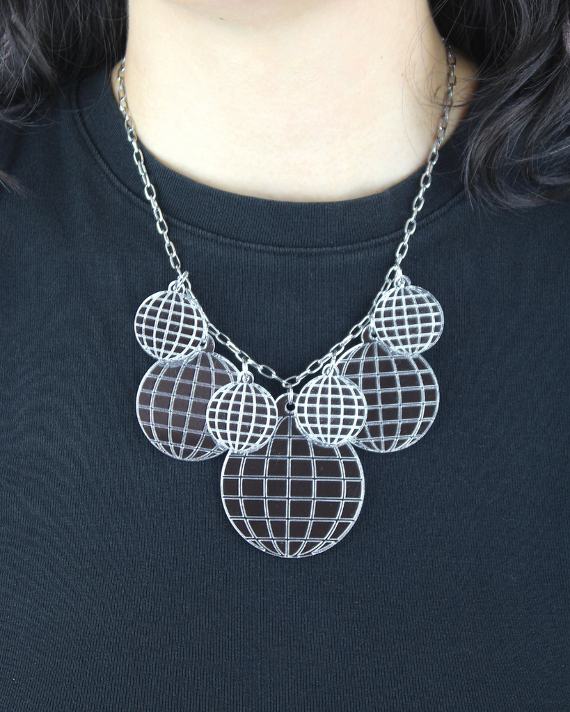 Party Like It's 1999 Disco Necklace - Sour Cherry