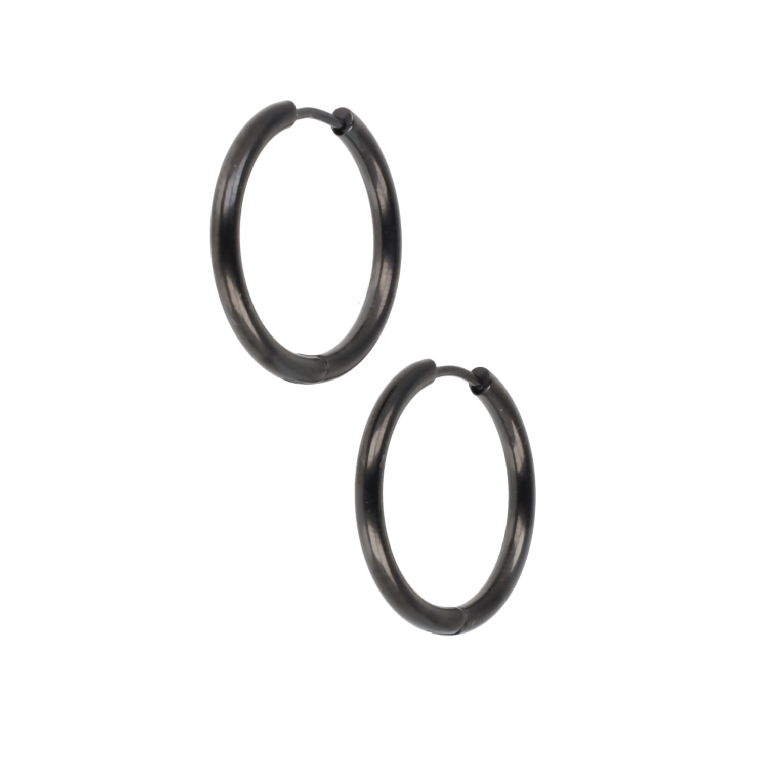 Ring earrings black deals