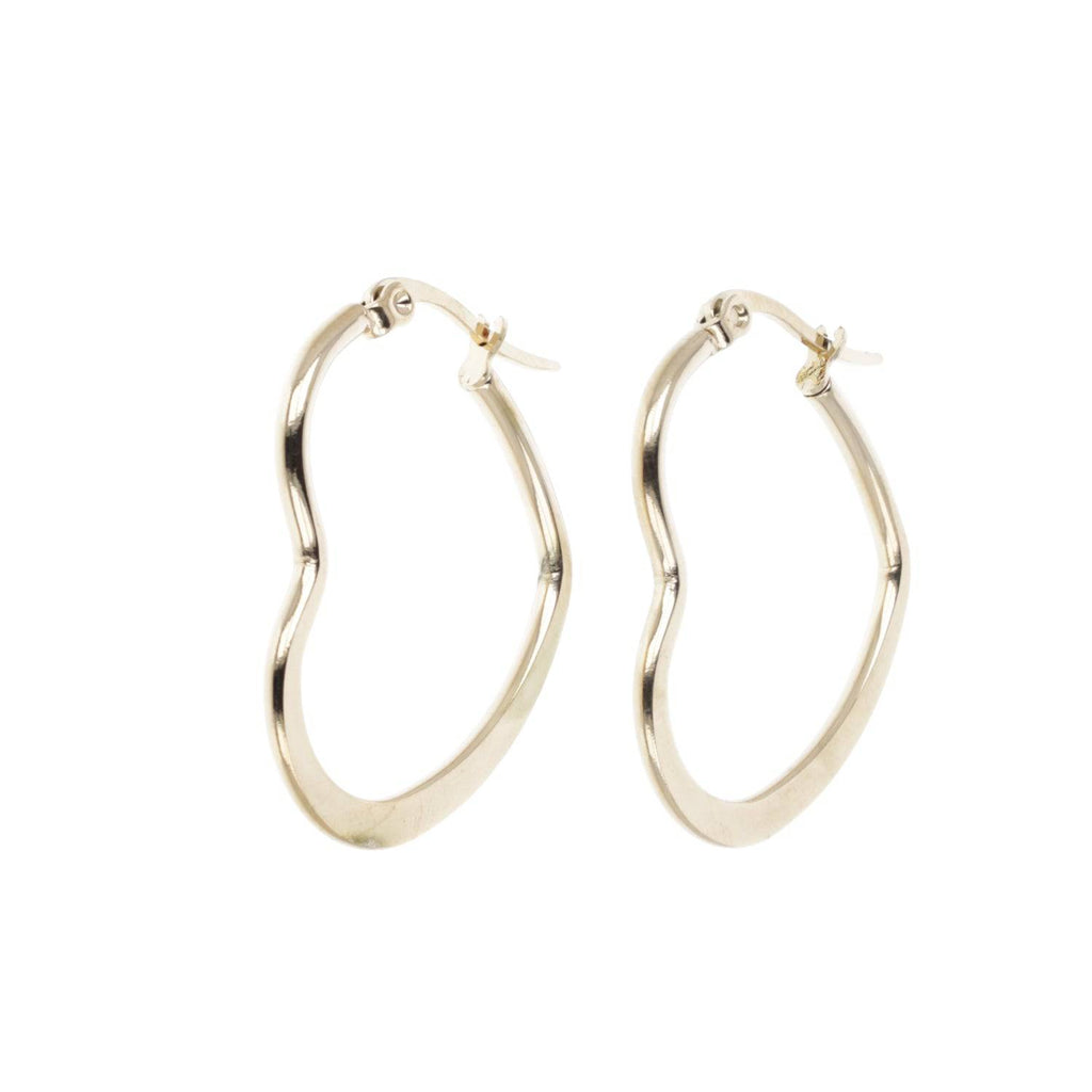30mm Heart Hoop Earrings (Gold Plated) - Sour Cherry