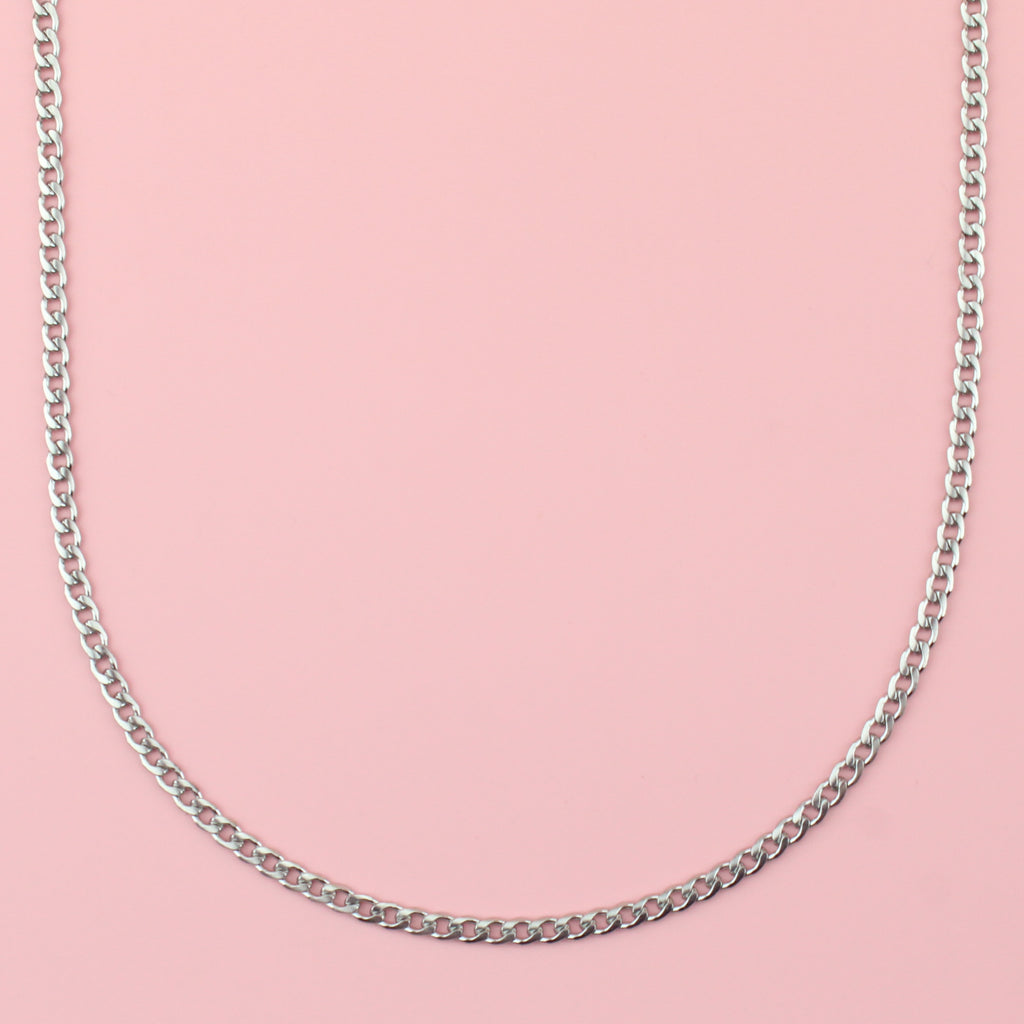 3mm Curb Chain Necklace