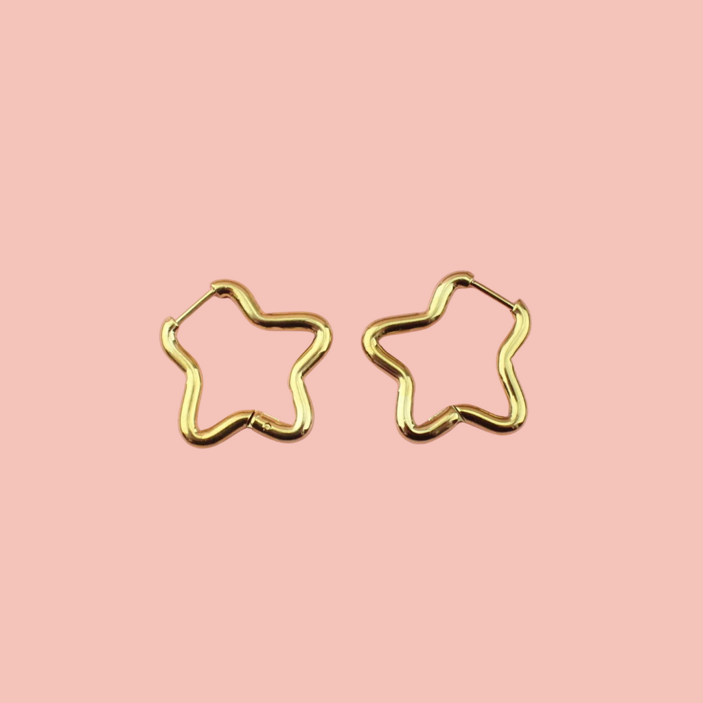 Star Earrings Bundle (6 Pairs) (Gold Plated) - Sour Cherry