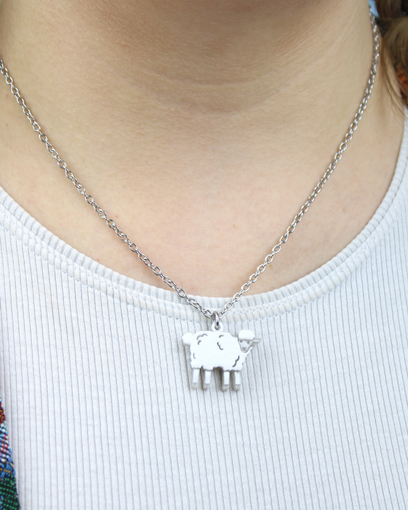 That's What Sheep Said Necklace - Sour Cherry