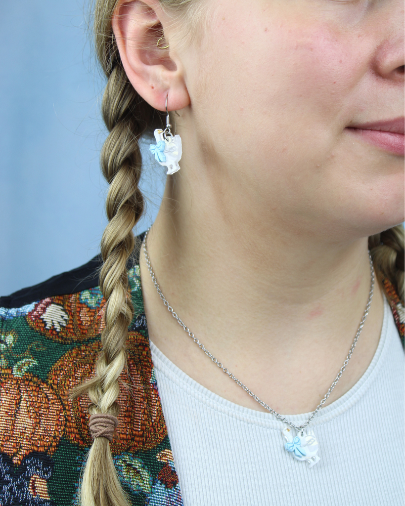 Silly Goose Necklace - Sour Cherry