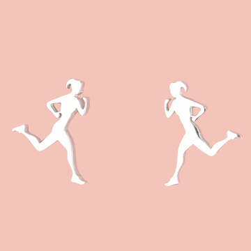 She's a Track Star Stud Earrings - Sour Cherry