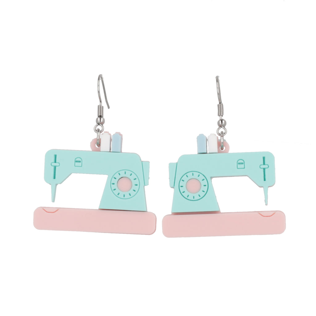 A Stitch In Time Earrings - Sour Cherry