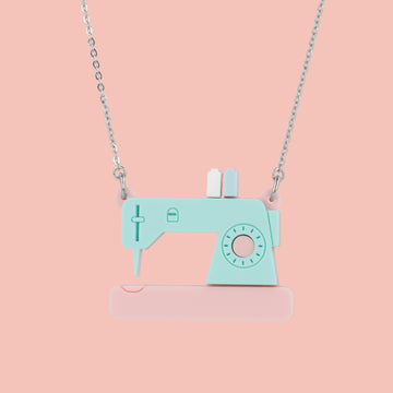 A Stitch in Time Necklace - Sour Cherry