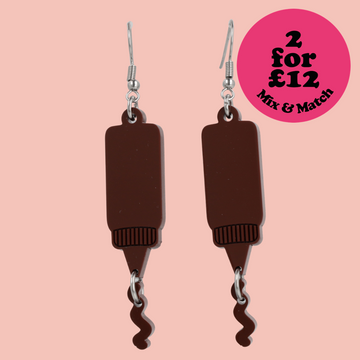 Barbecue Sauce Earrings - Sour Cherry