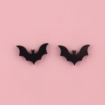 Bat Stud Earrings (Black) - Sour Cherry