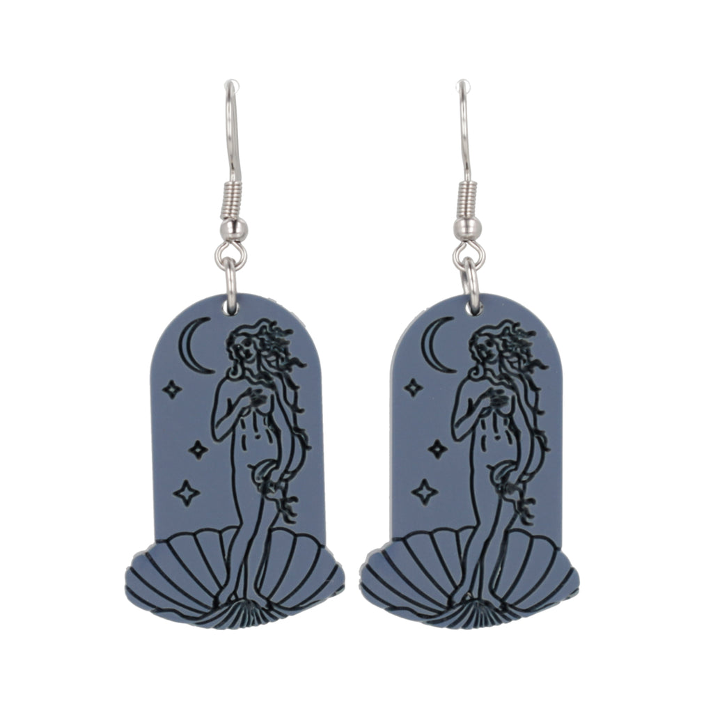Birth of Venus Arch Earrings - Midnight Blue - Sour Cherry