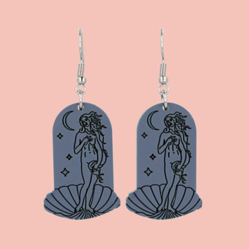 Birth of Venus Arch Earrings - Midnight Blue - Sour Cherry