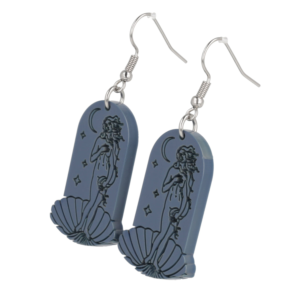 Birth of Venus Arch Earrings - Midnight Blue - Sour Cherry