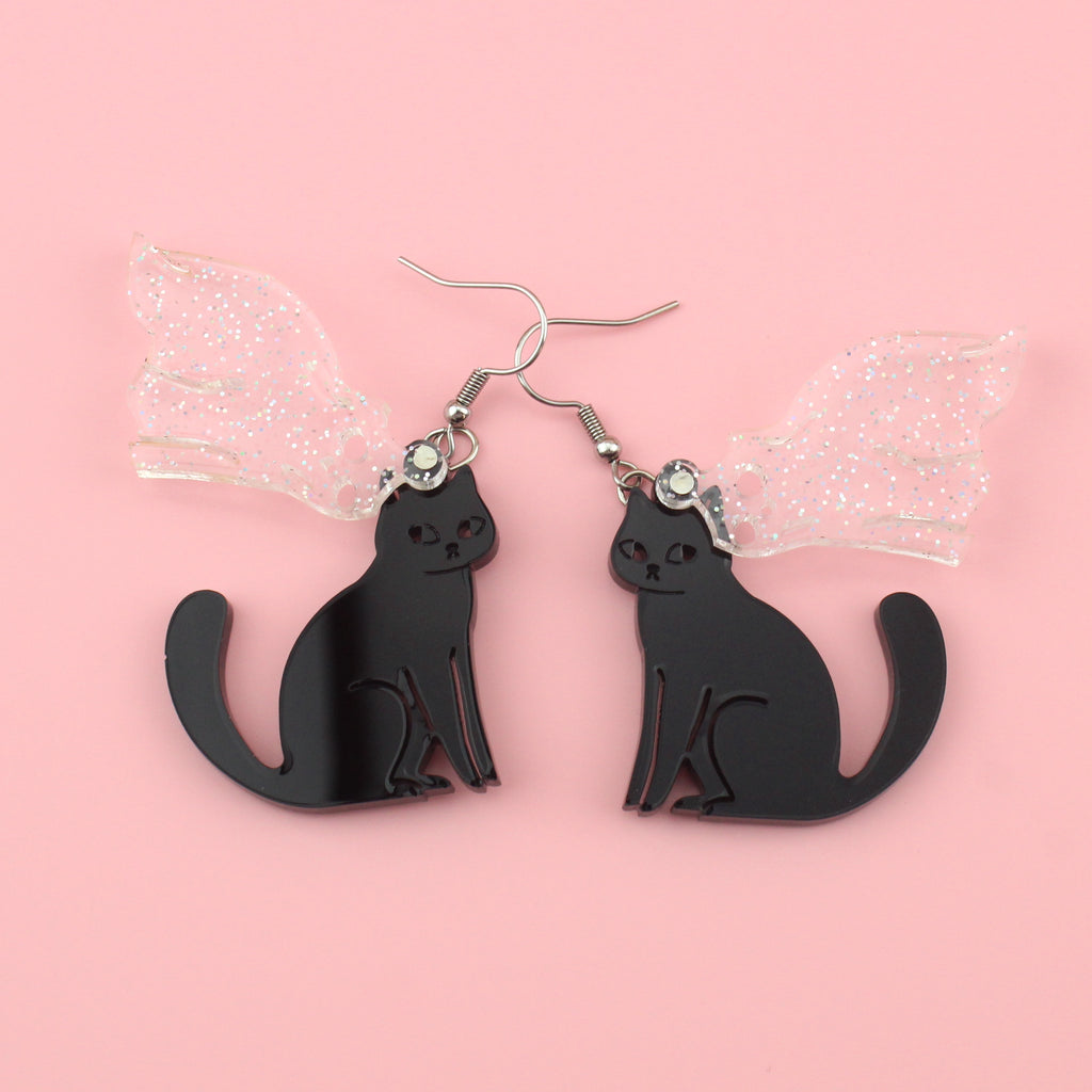 Black Purranormal Cativity Earrings - Sour Cherry