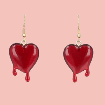 Bleeding Love Earrings - Sour Cherry