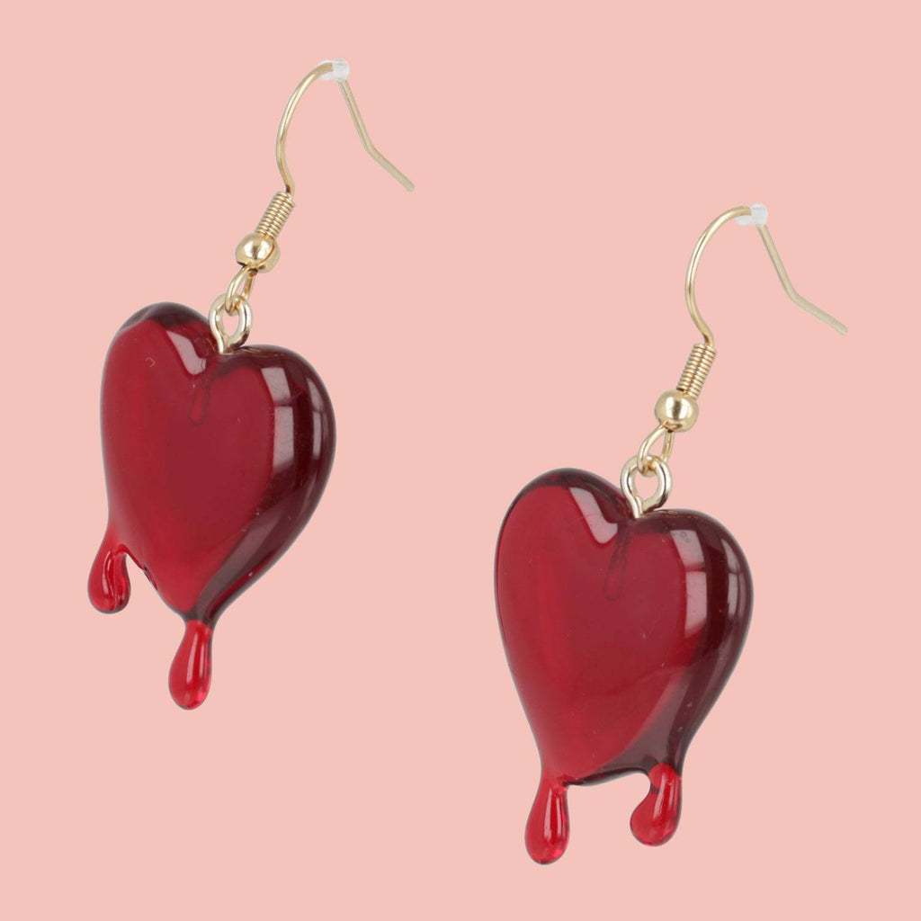 Bleeding Love Earrings - Sour Cherry