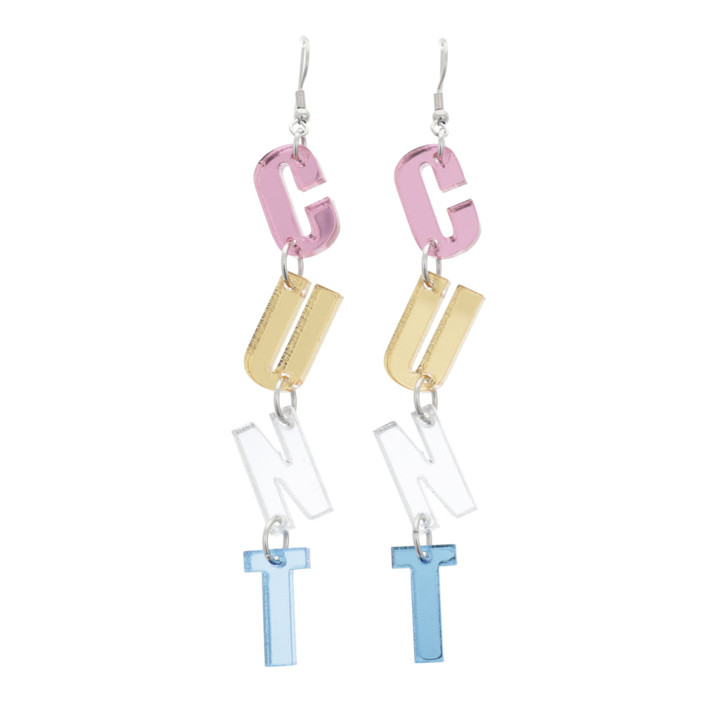 Charisma, Uniqueness, Nerve and Talent Earrings - Sour Cherry