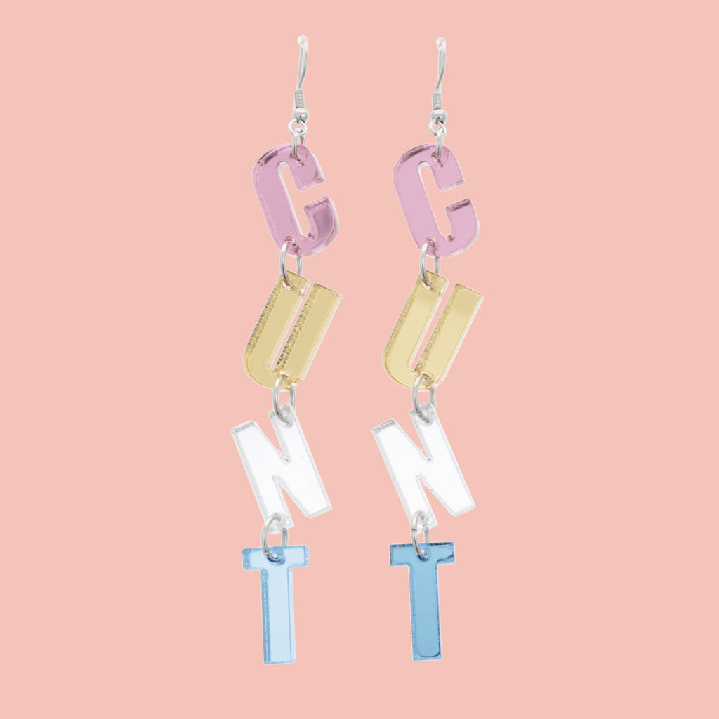 Charisma, Uniqueness, Nerve and Talent Earrings - Sour Cherry