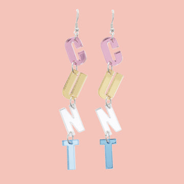 Charisma, Uniqueness, Nerve and Talent Earrings - Sour Cherry