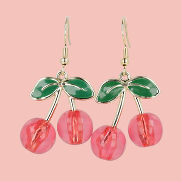 Cherry-licious Earrings - Sour Cherry