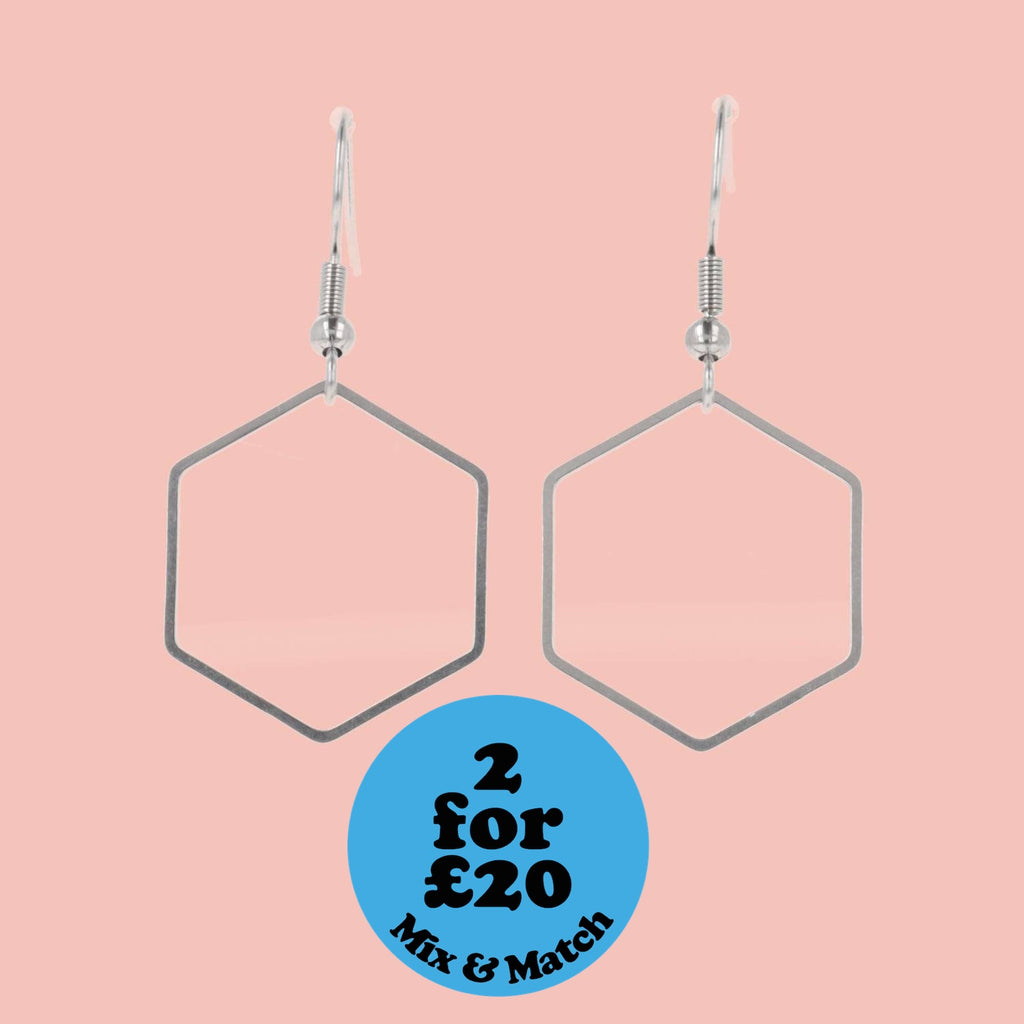 Classic Honeycomb Earrings - Sour Cherry