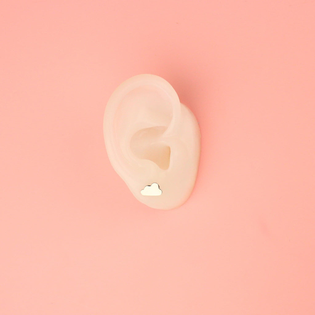 Cloud Stud Earrings - Sour Cherry