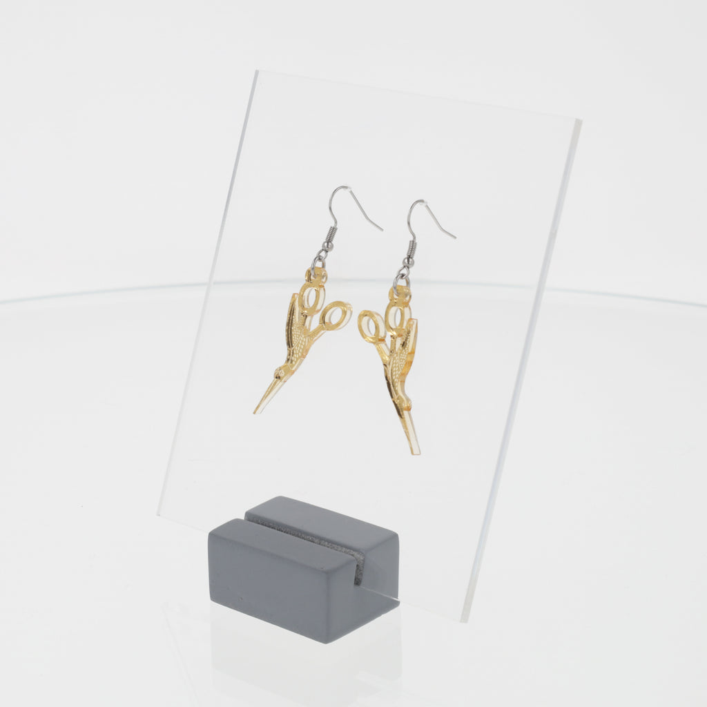 Crane Sewing Scissors Earrings - Sour Cherry