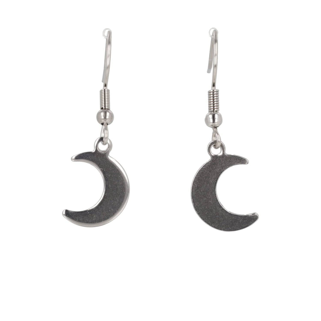 Crescent Moon Drop Earrings - Sour Cherry