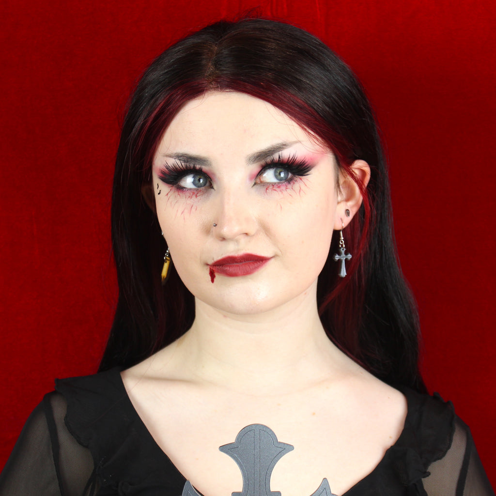Cross & Stake Earrings - Sour Cherry
