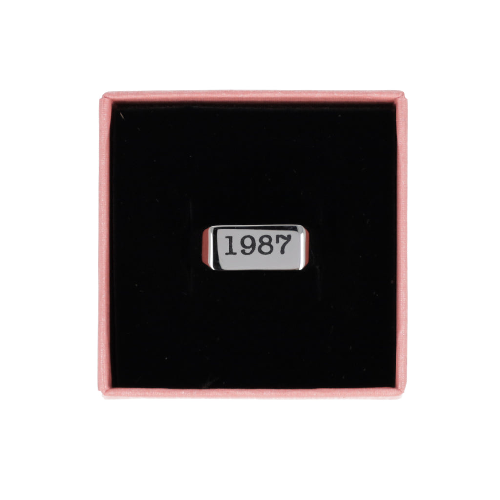 Customisable Birth Year Ring - Sour Cherry