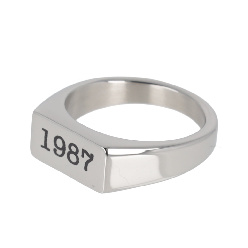 Customisable Birth Year Ring - Sour Cherry