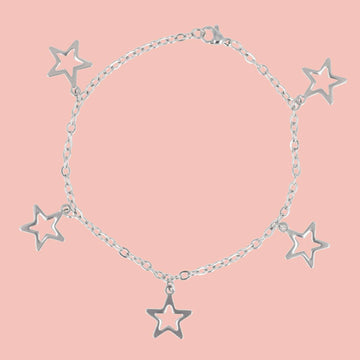 Cut Out Star Bracelet - Sour Cherry