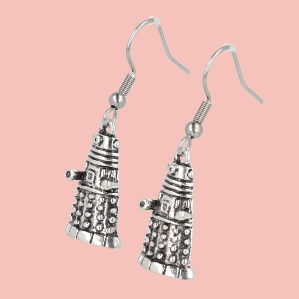 Dalek Earrings - Sour Cherry