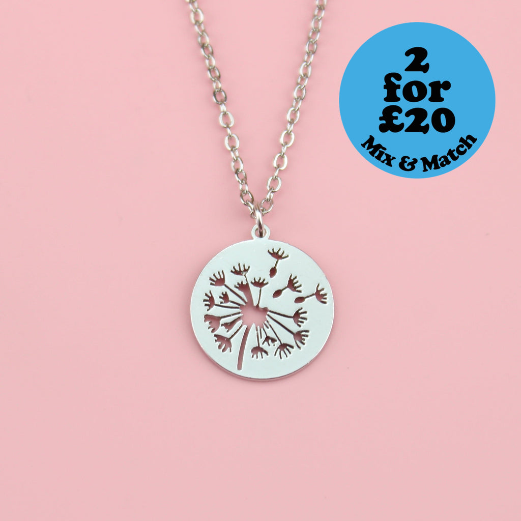 Dandelion Necklace - Sour Cherry