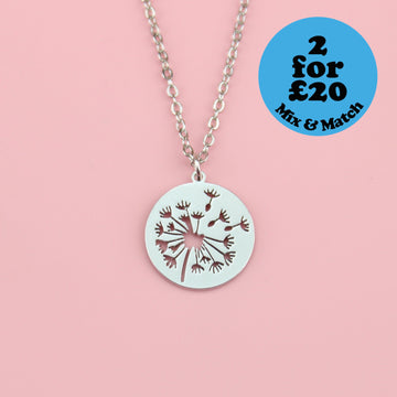 Dandelion Necklace - Sour Cherry
