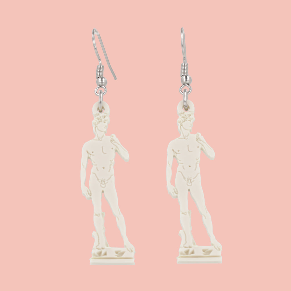 David Sculpture Earrings - Sour Cherry