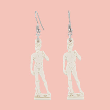 David Sculpture Earrings - Sour Cherry