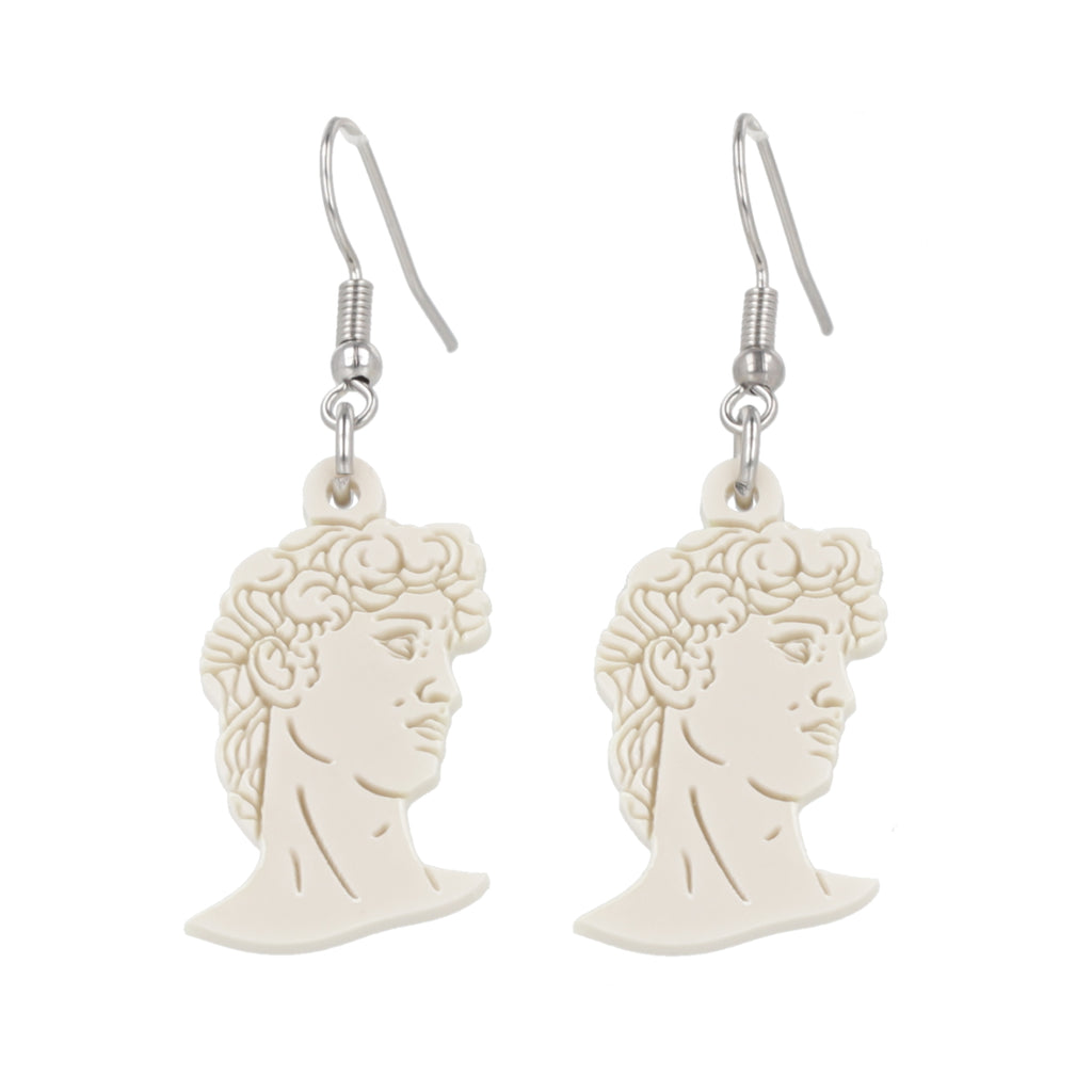 David Bust Earrings - Sour Cherry