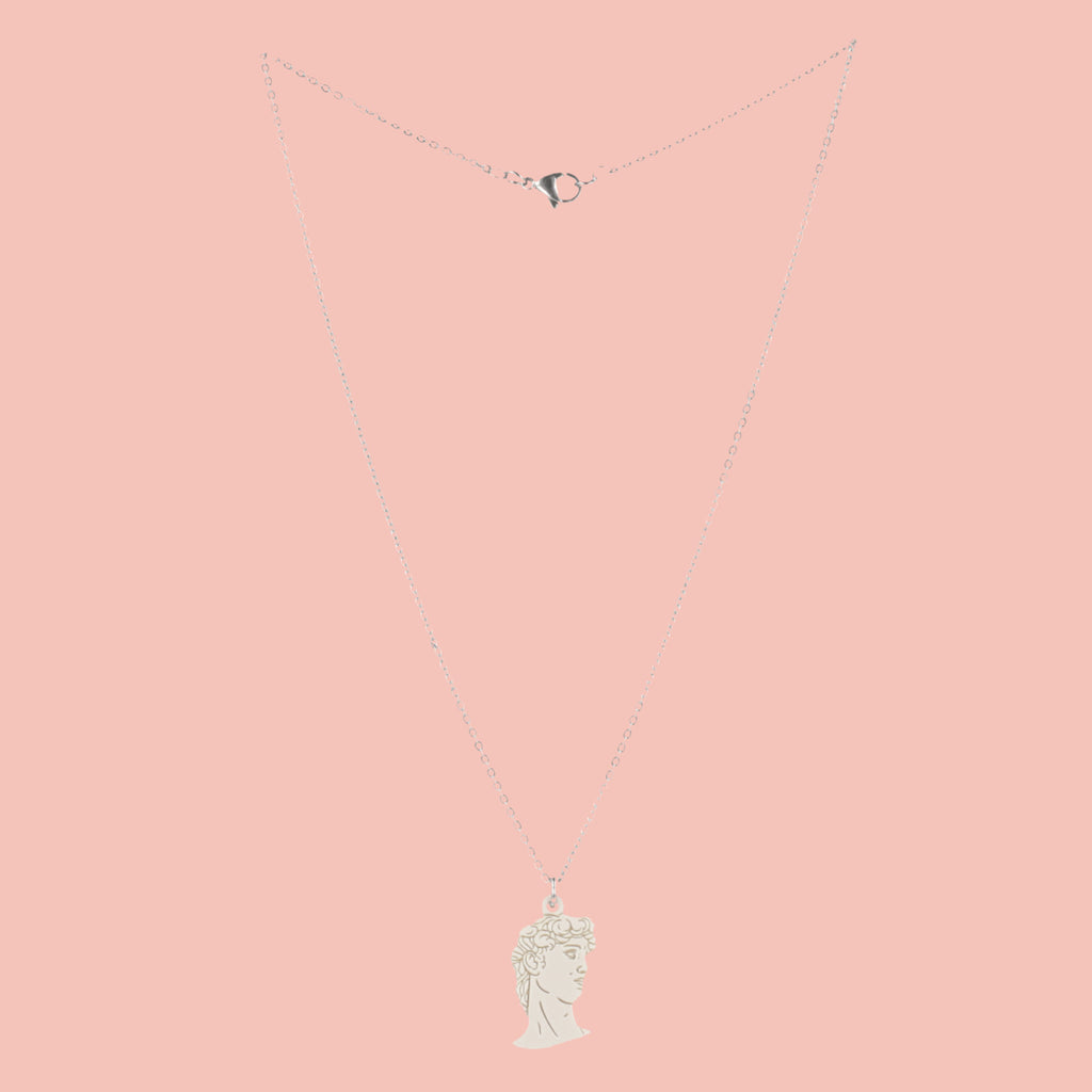 David Bust Necklace - Sour Cherry