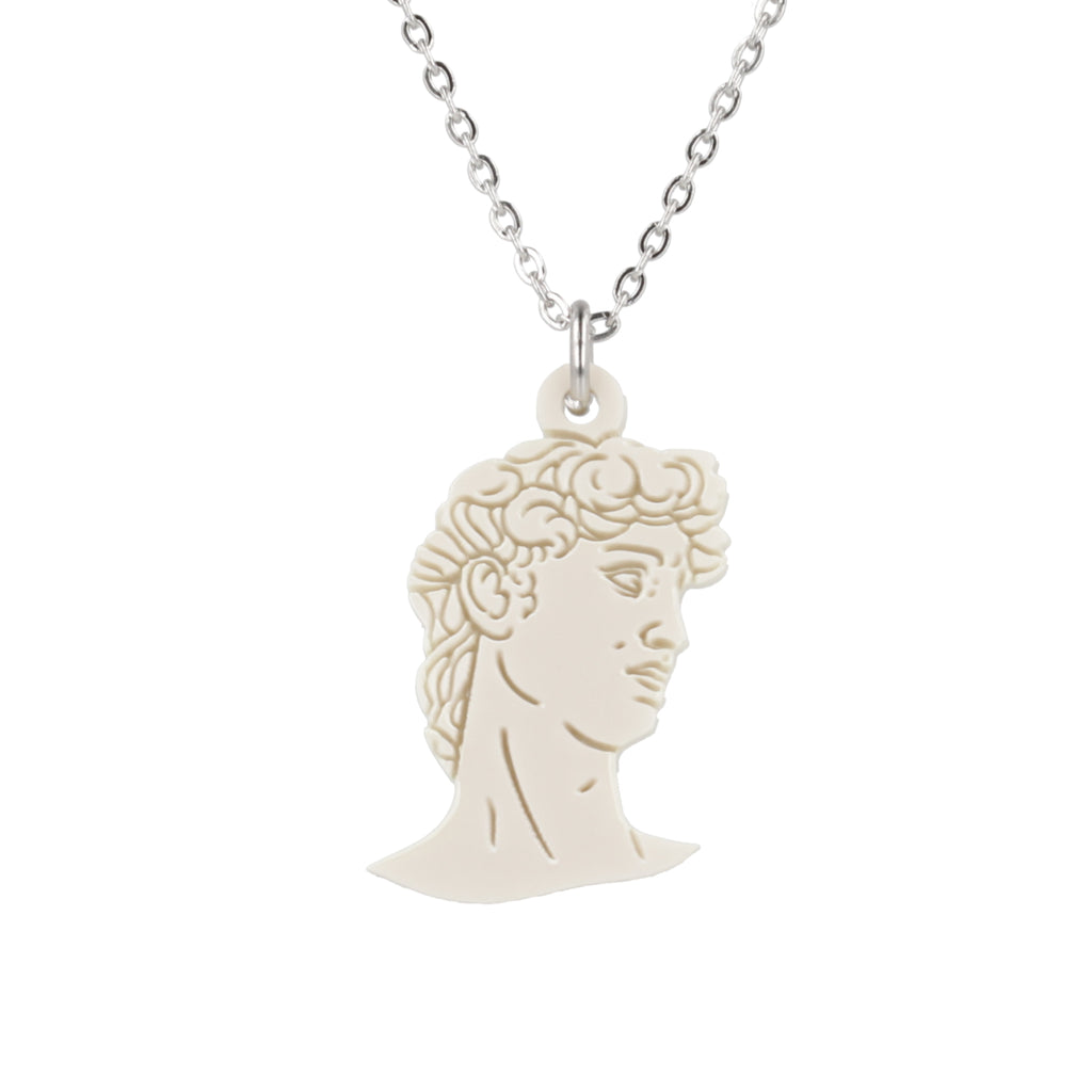 David Bust Necklace - Sour Cherry