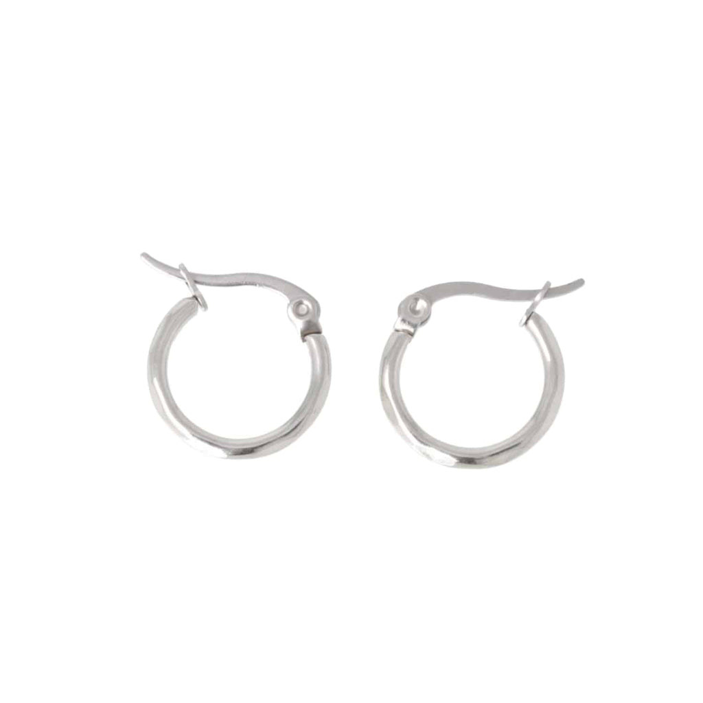 Diamond Cut Hoop Earrings - Sour Cherry