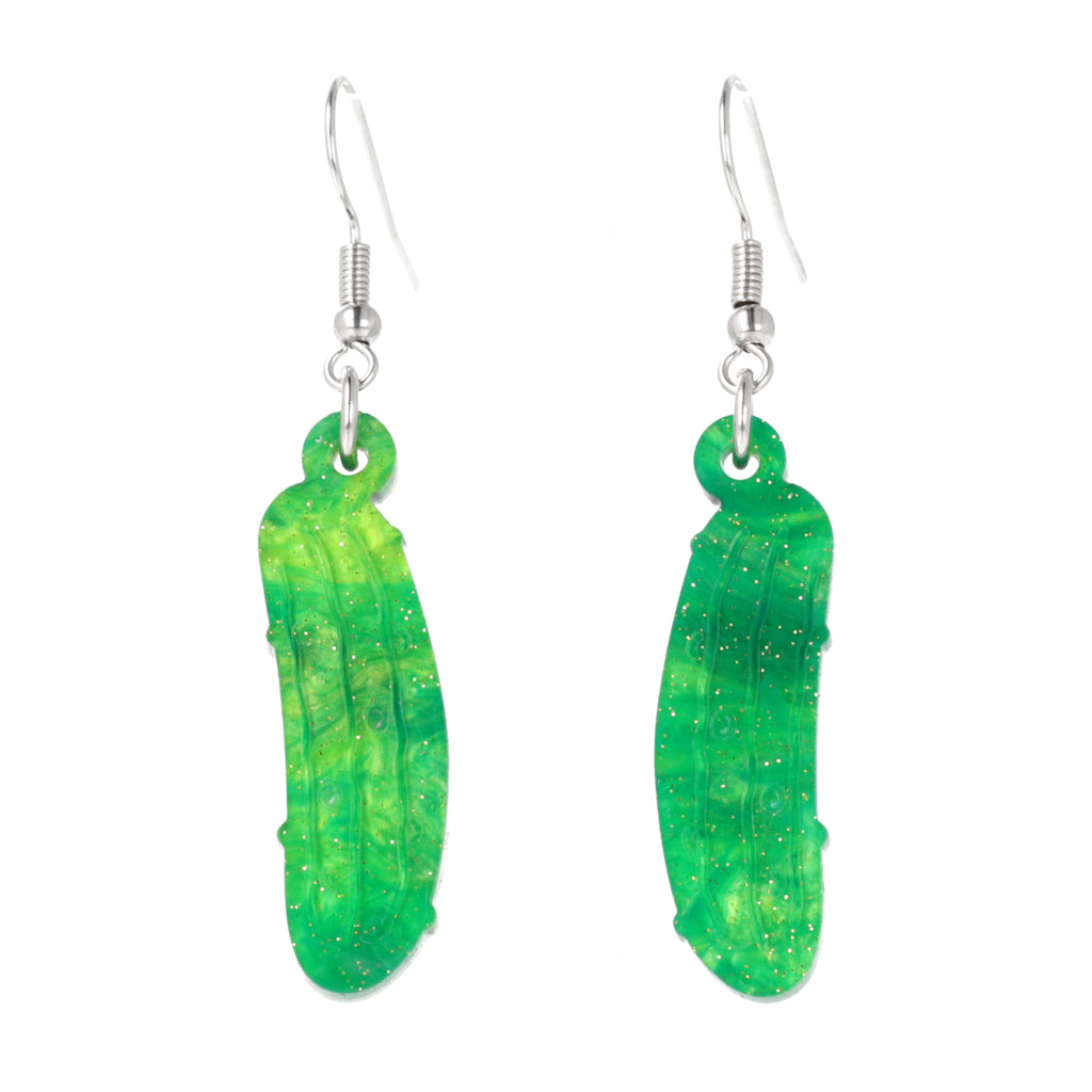 Dill-lightful Earrings - Sour Cherry