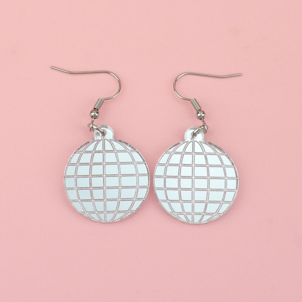 Disco Ball Earrings - Sour Cherry