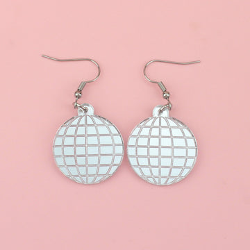 Disco Ball Earrings - Sour Cherry