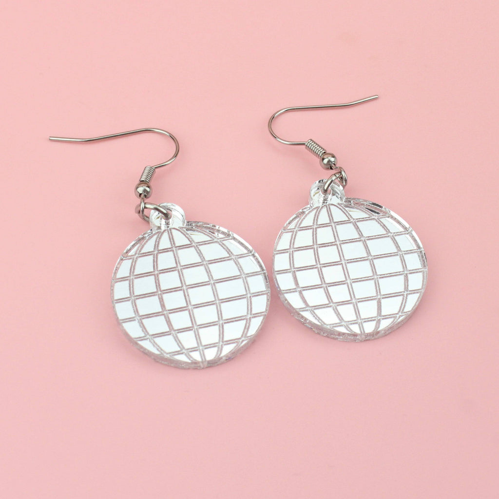 Disco Ball Earrings - Sour Cherry