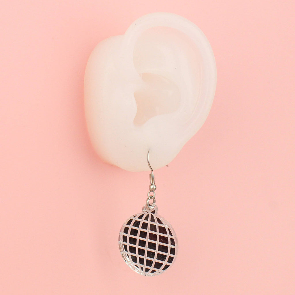 Disco Ball Earrings - Sour Cherry