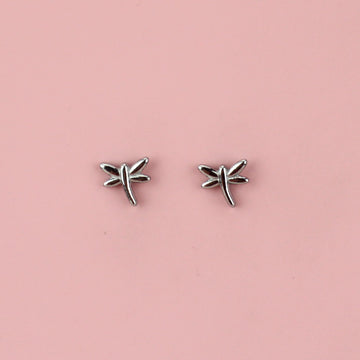 Dragonfly Stud Earrings - Sour Cherry